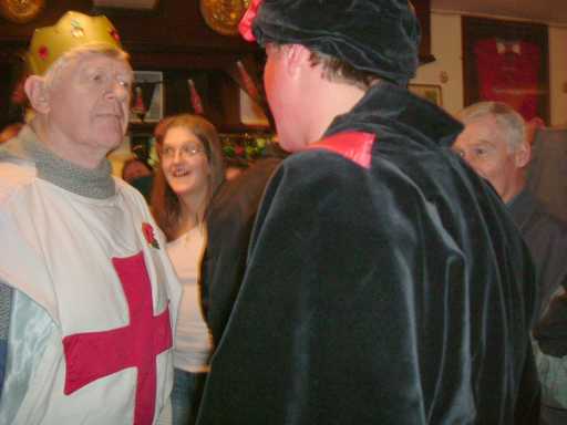 King George & the Turkish Champion in the Railway in Hale