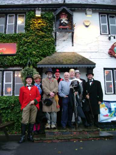 Outside the Saracen's Head 5th November 2005