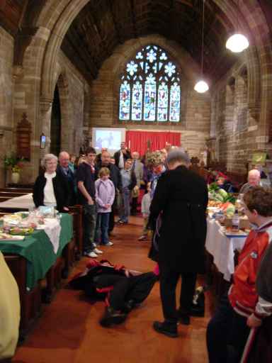 The cure inside St Werburgh Church