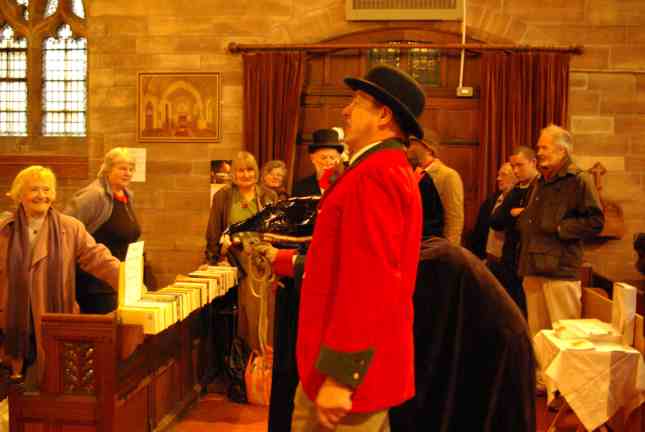 The Driver bringing the Play to its close in Warburton Church in 2007