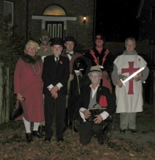 The Gang ready to set out the the Saracen's Head