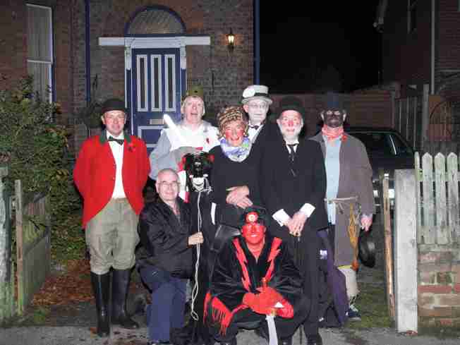 The Gang ready to set out the the Saracen's Head