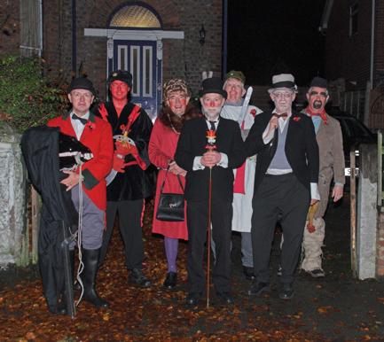 The Gang at Larchfield House ready to leave for the Saracen's Head