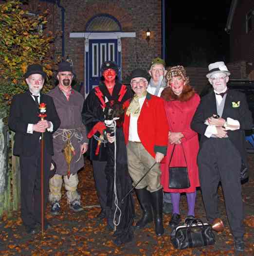 This year's Gang at Larchfield House ready to leave for the Saracen's Head