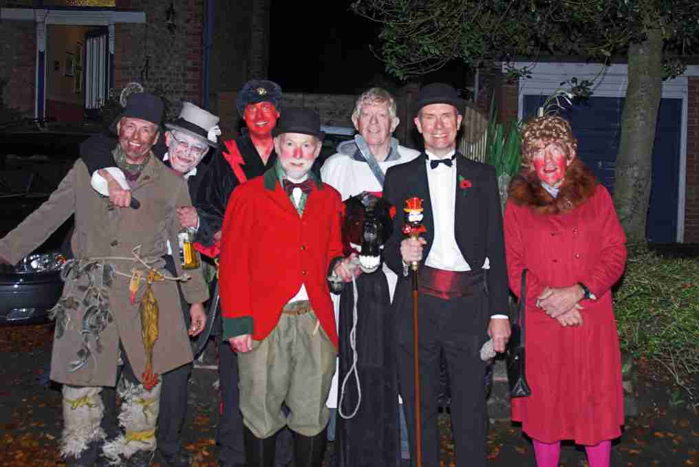 This year's Gang at Larchfield House ready to leave for the Saracen's Head