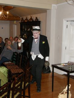 The Doctor making an entrance into the folk Club (Photo: Trevor Johnson)