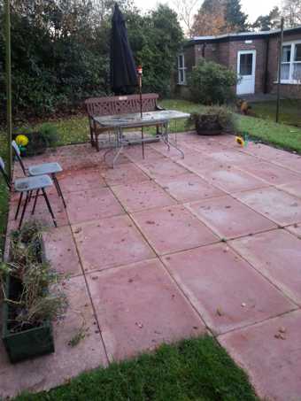 The new patio area at Cotebrook House. (Photo: Dave Lewis)