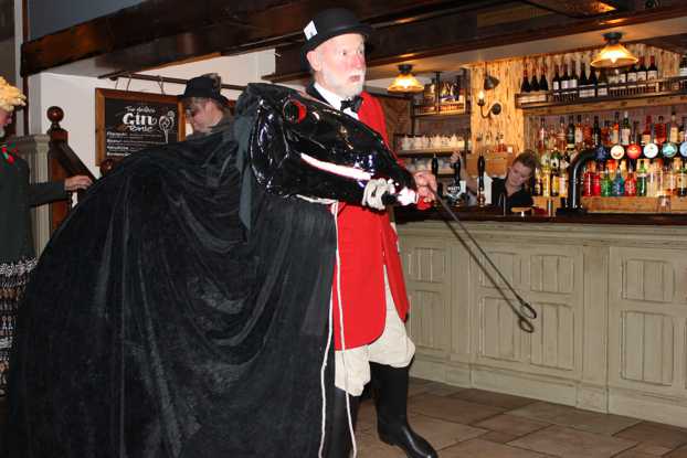 Last in, the Groom doing his bit. (Photo: Duncan Broomhead)