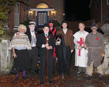 The Gang prior to leaving for the Saracen's Head. (Phoet: Laurence Armstrong)