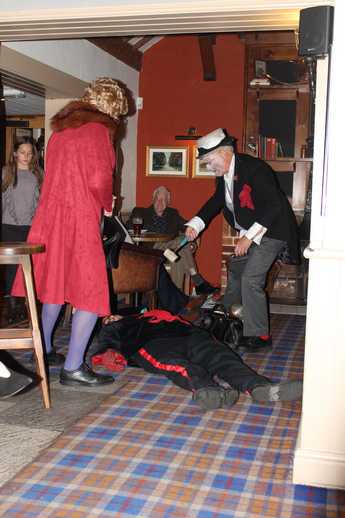 The Old Woman ensuring the Doctor does the job properley. (Photo: Laurence Armstrong)