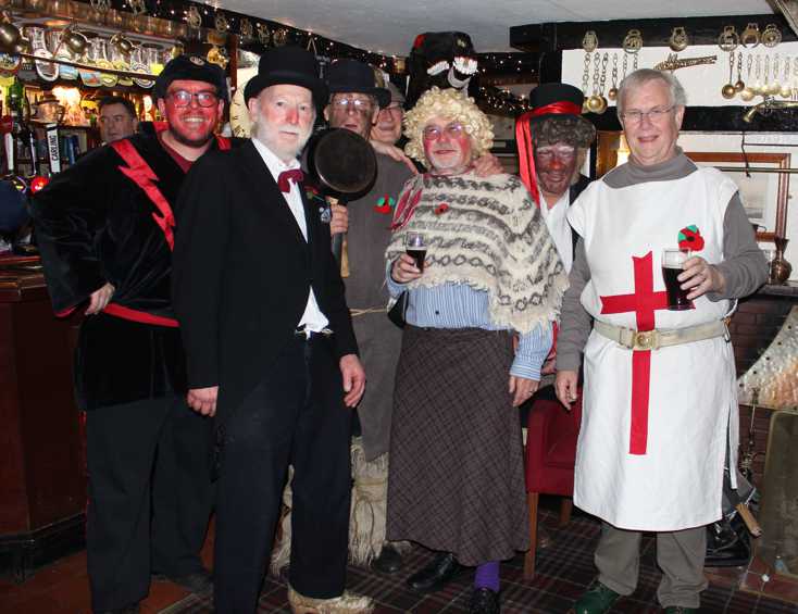 The Gang after the last performance of the evening in the Lord Eldon in Knutsford (Photo: Laurence Armstrong)